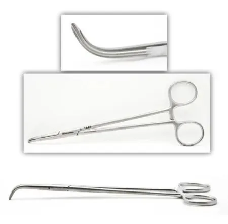 Ring handle with bent, curved angled tips